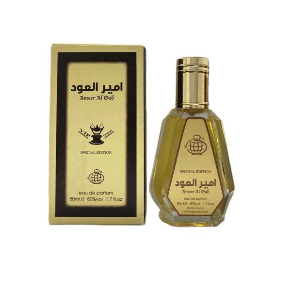 ادکلن 50 میل فراگرنس ورد مدل امیر العود