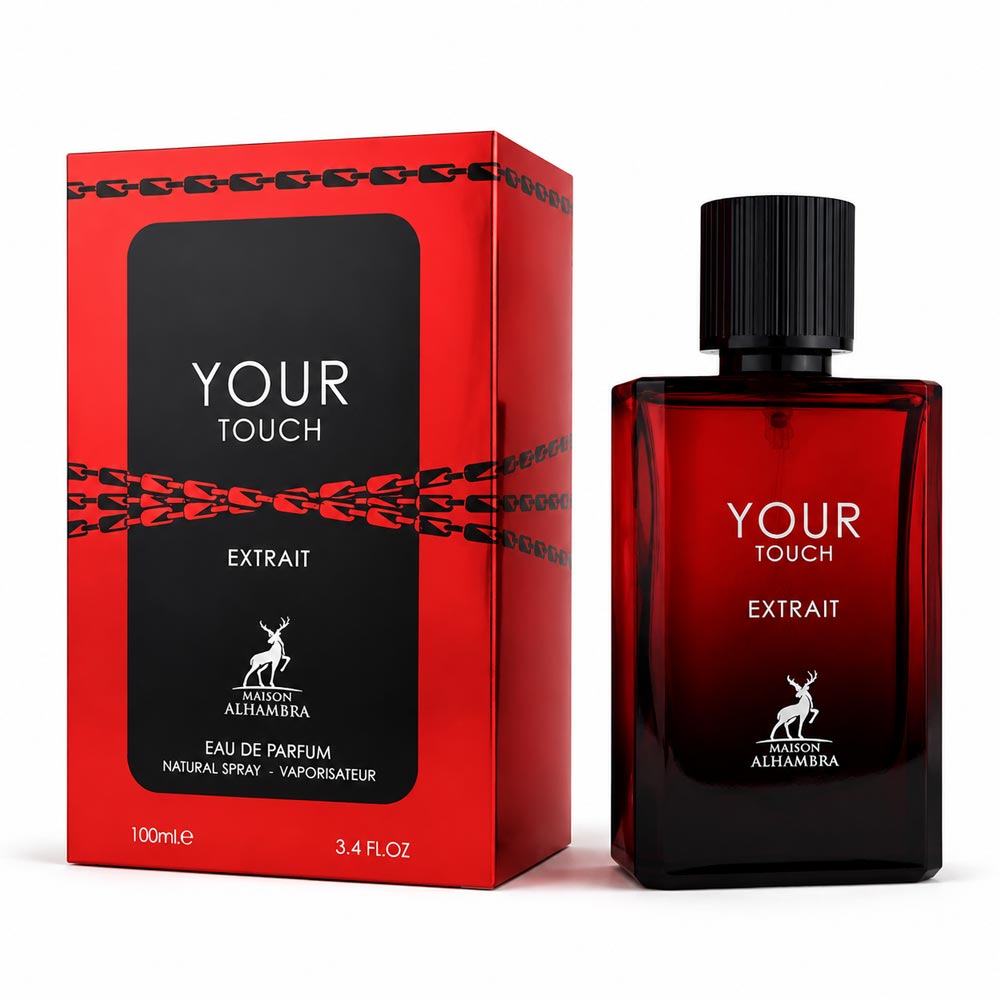 ادکلن الحمبرا مدل یور تاچ اکستریت Your Touch Extrait_ مشابه آرمانی استرانگر ویت یو پارفوم