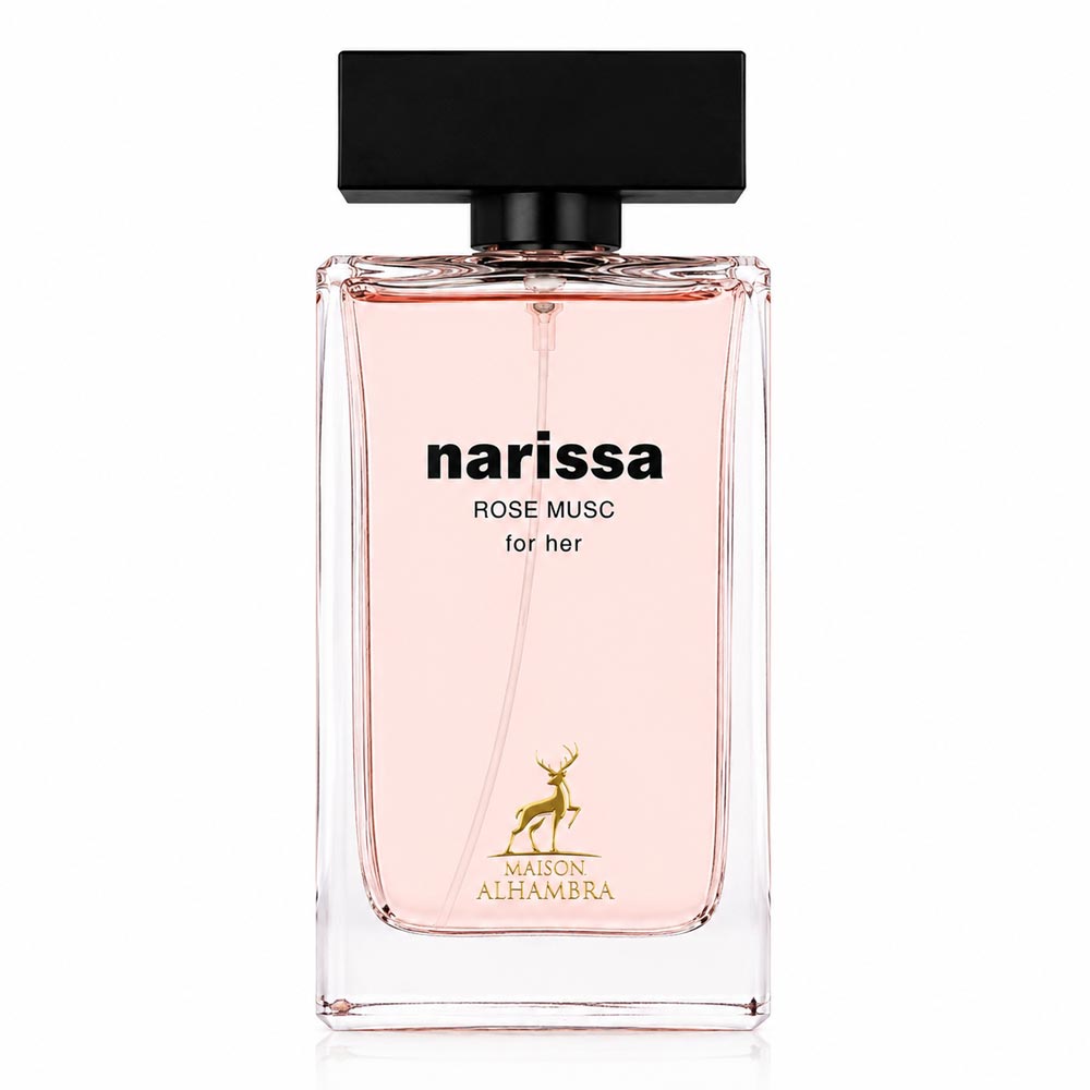 ادکلن زنانه الحمبرا ناریسا رز ماسک 100 میل | مشابه Narciso Rodriguez Musc Noir Rose