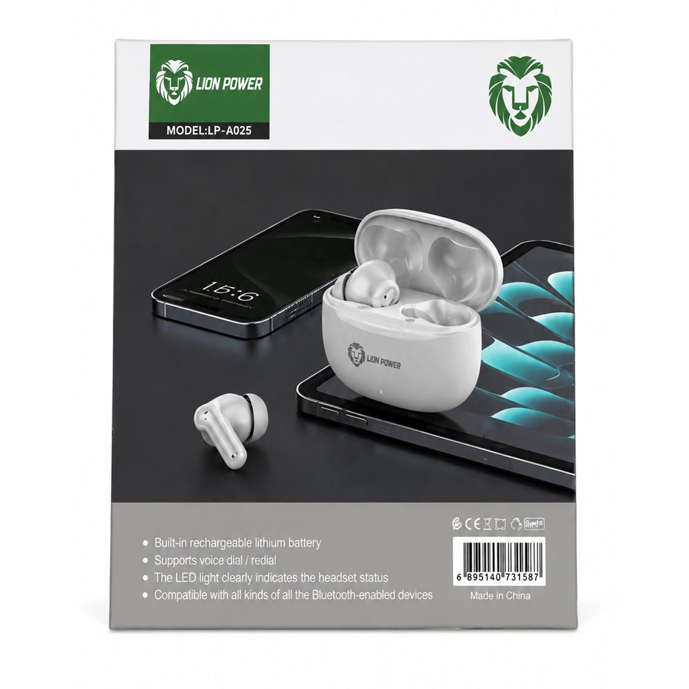 هندزفری بلوتوثی لاین پاور (Lion Power) مدل LP-A025 