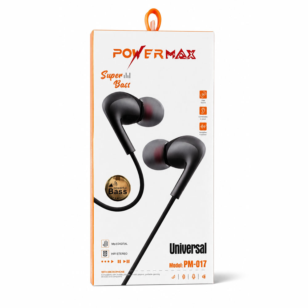 هندزفری سیمی powermax مدل pm-17