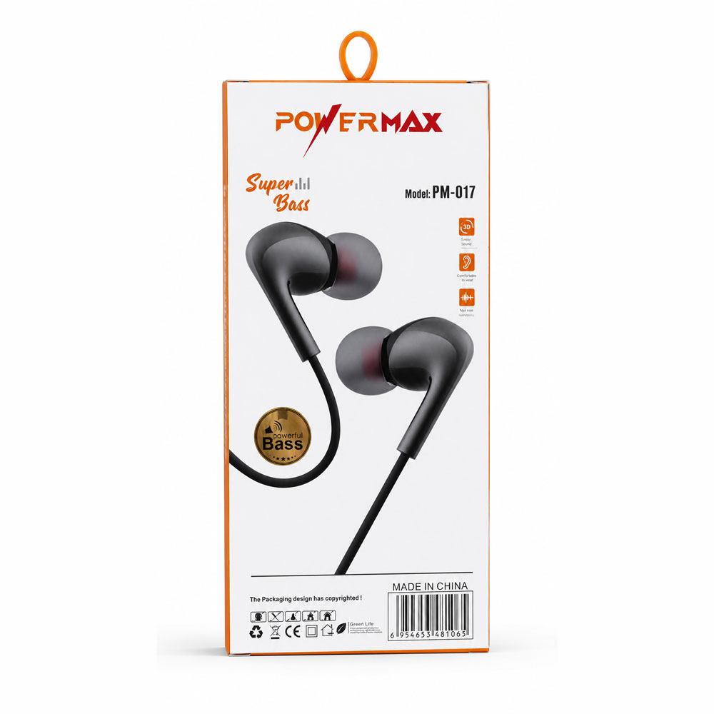 هندزفری سیمی powermax مدل pm-17