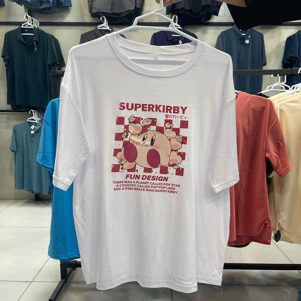 تیشرت زنانه سفید طرح Super Kirby