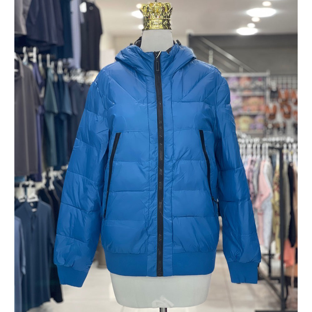 کاپشن پافر مردانه آبی روشن مدل کلوژ 
